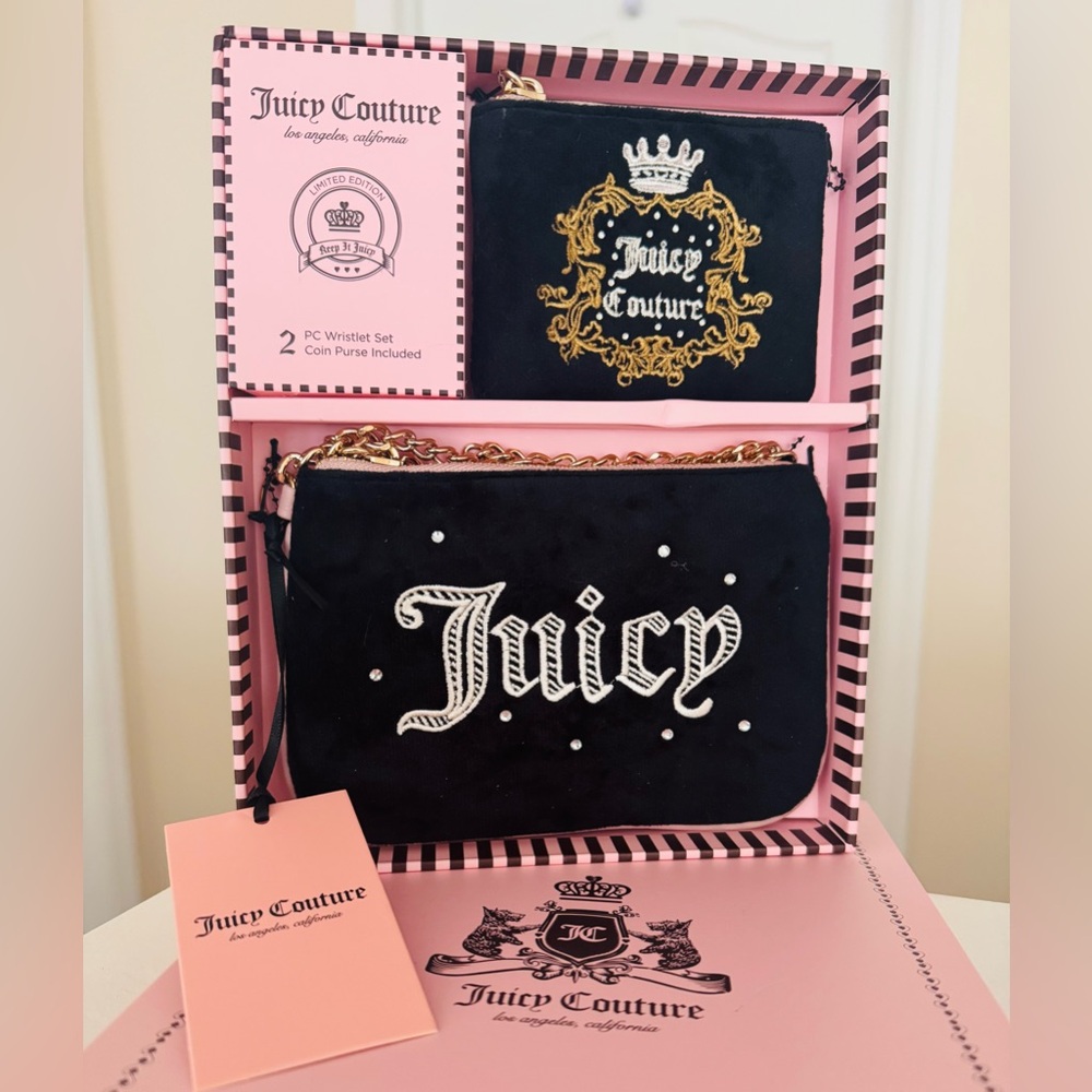 Juicy Couture Heritage Pouch Set NWT